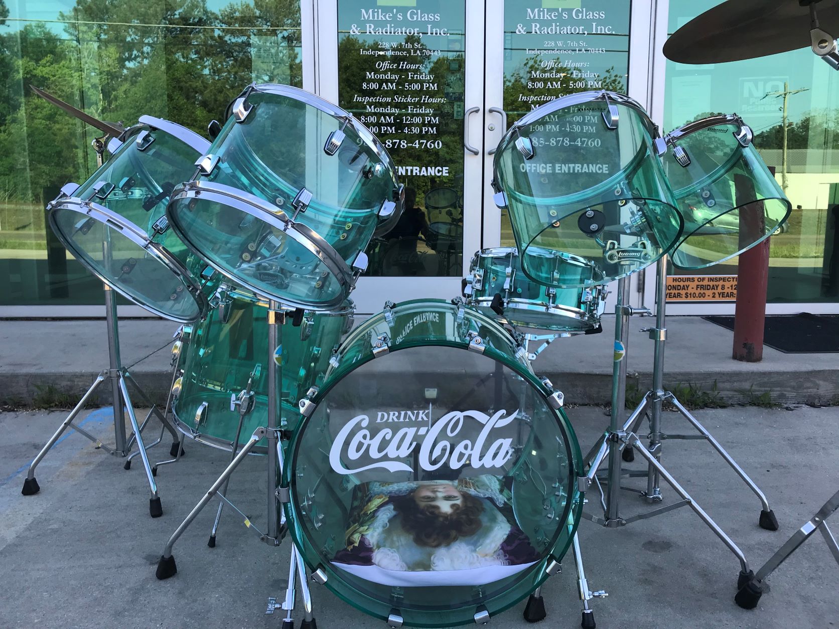 Ludwig vistalite hot sale green